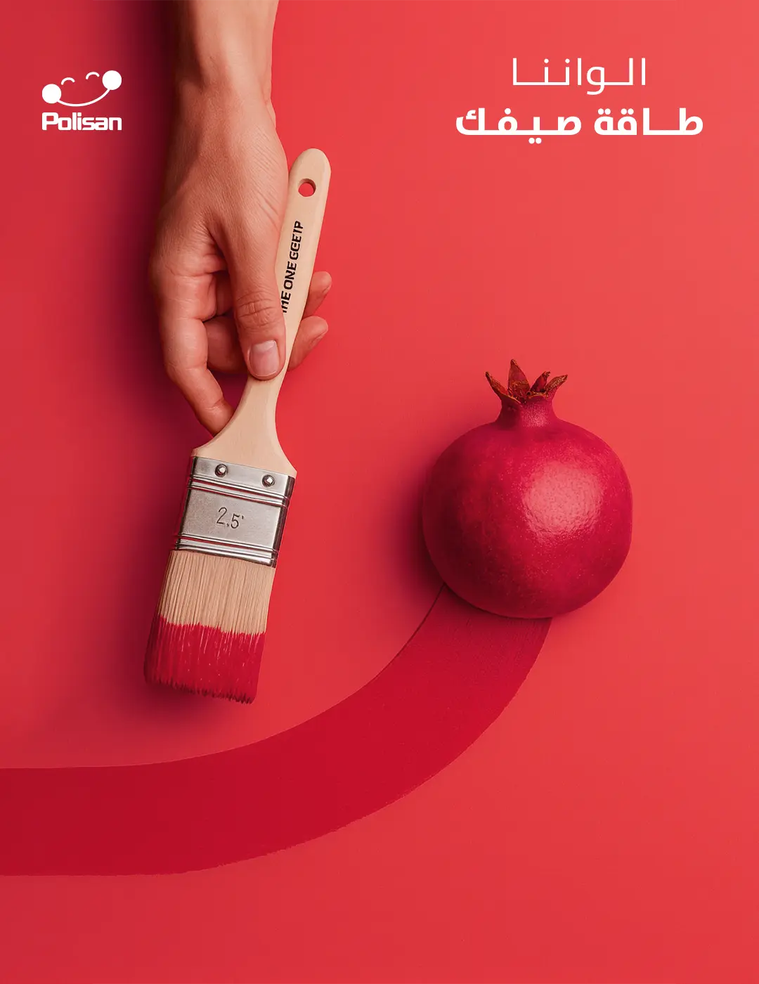 Polisan Paint Iraq creative reel showing paint and color transformation